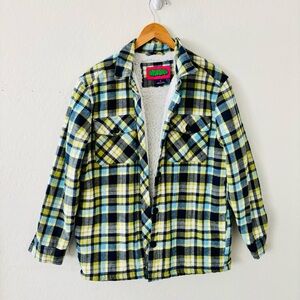 Empyre Cayden Plaid Sherpa-Lined Flannel‎ Jacket – Women’s Size Small